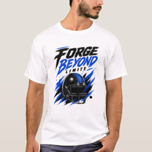 Forge Beyond Limits Football Helmet Design   Motiv T-Shirt