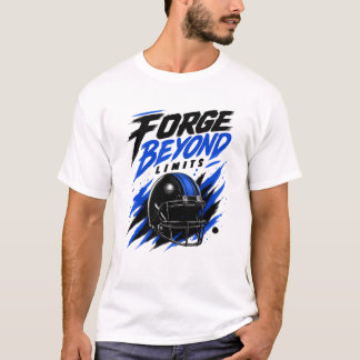 Forge Beyond Limits Football Helmet Design | Motiv T-Shirt