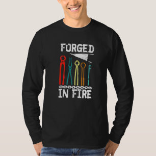 Forge In Fire Farrier Blacksmith Horseshoe Iron Fo T-Shirt