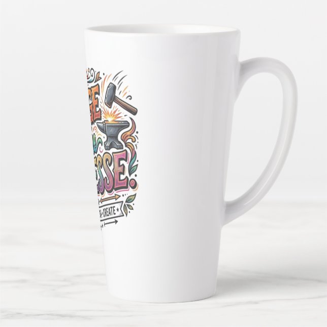 Forge the Finesse Latte Mug (Right)