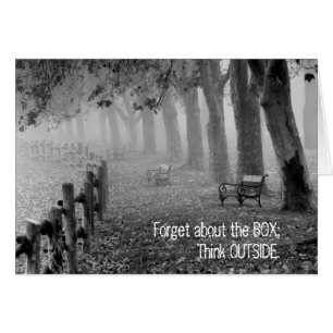 Forget About Box, Think Outside Blank Inside Card
