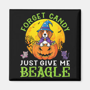 Forget Candy Give Beagle Dog Witch This Halloween Magnet