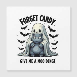 Forget Candy Give Me Moo Deng Halloween Ghost