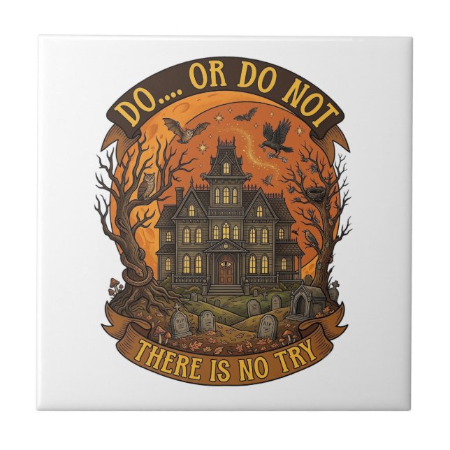 Forget Candy Just Give Me Alpaca Halloween Ghost W Ceramic Tile (Front)