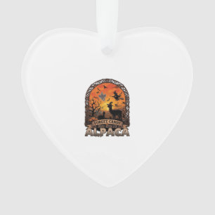Forget Candy Just Give Me Alpaca Halloween Ghost W Ornament