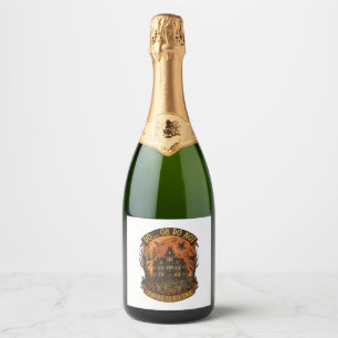 Forget Candy Just Give Me Alpaca Halloween Ghost W Sparkling Wine Label