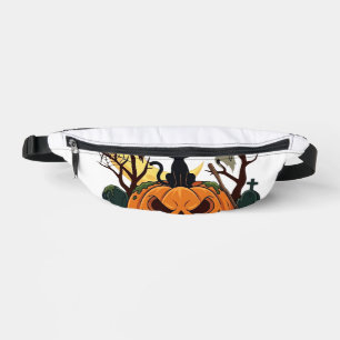 Forget Candy Just Give Me Cat Halloween Pumpkin_1 Bum Bags