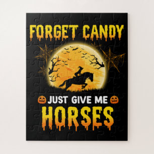 Forget Candy Just Give Me Horses Ideas Horse Rider Jigsaw Puzzle