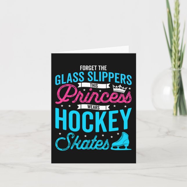 Forget Glass Slippers This Princess Wears Hockey S Card (Front)