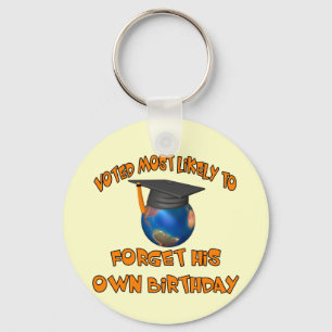 Forget His Birthday Key Ring