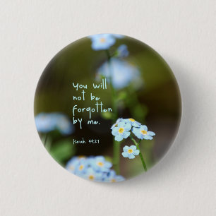 Forget-me-not 6 Cm Round Badge