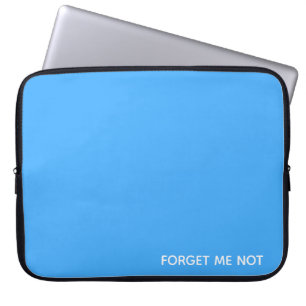 Forget-me-not blue color name laptop sleeve