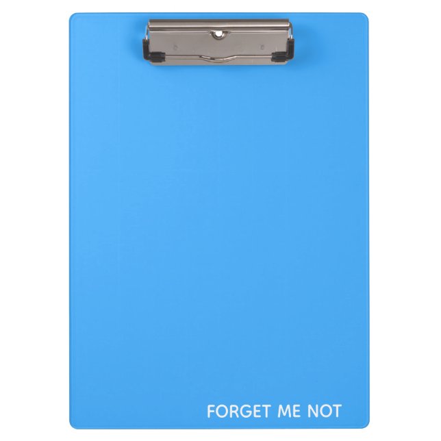 Forget-me-not blue colour name clipboard (Front)