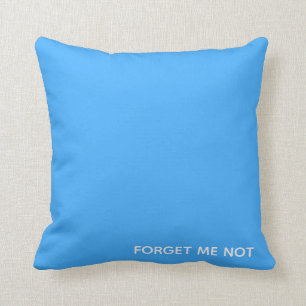 Forget-me-not blue colour name cushion