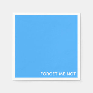 Forget-me-not blue colour name napkin