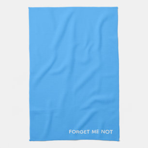 Forget-me-not blue colour name tea towel