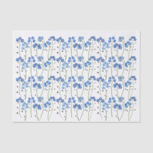 Forget me not Blue Flowers craft Tissue paper