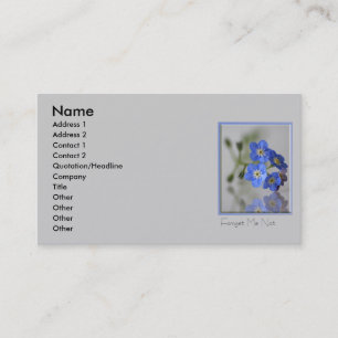 Forget me Not Business Card