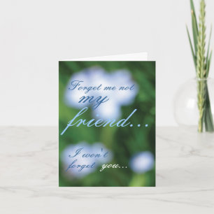 Forget Me Not... card