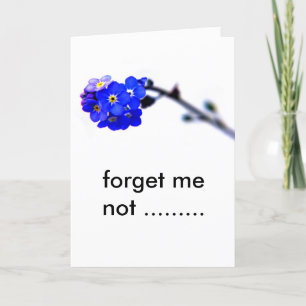 forget me not ......... card