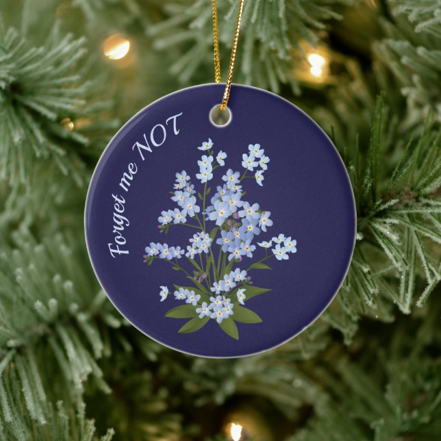 Forget me not ceramic ornament (Tree)