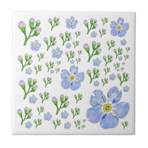 Forget me not Ceramic Tile