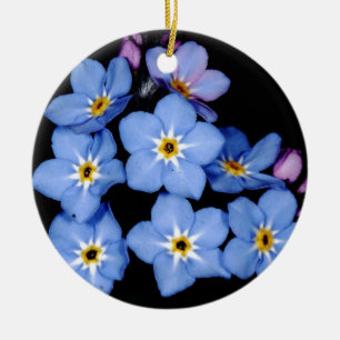 Forget-me-not Ceramic Tree Decoration