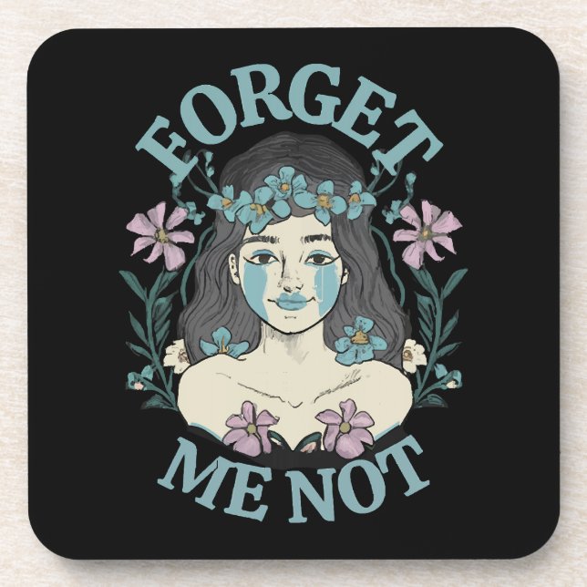 Forget Me Not Coaster (Front)