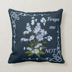 Forget me not cushion