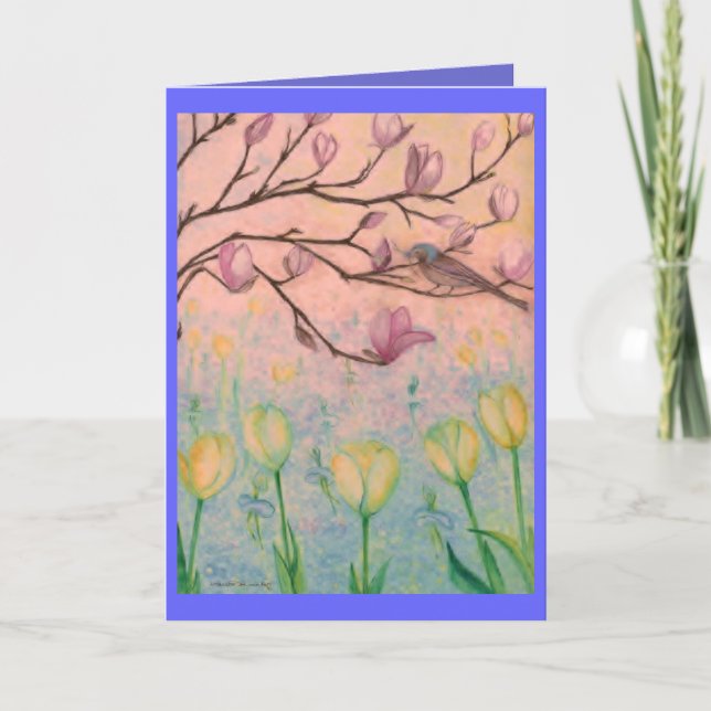 Forget me-not dance card (Front)