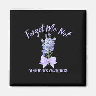 Forget Me Not Dementia Heimerheimer Awareness Flow Magnet