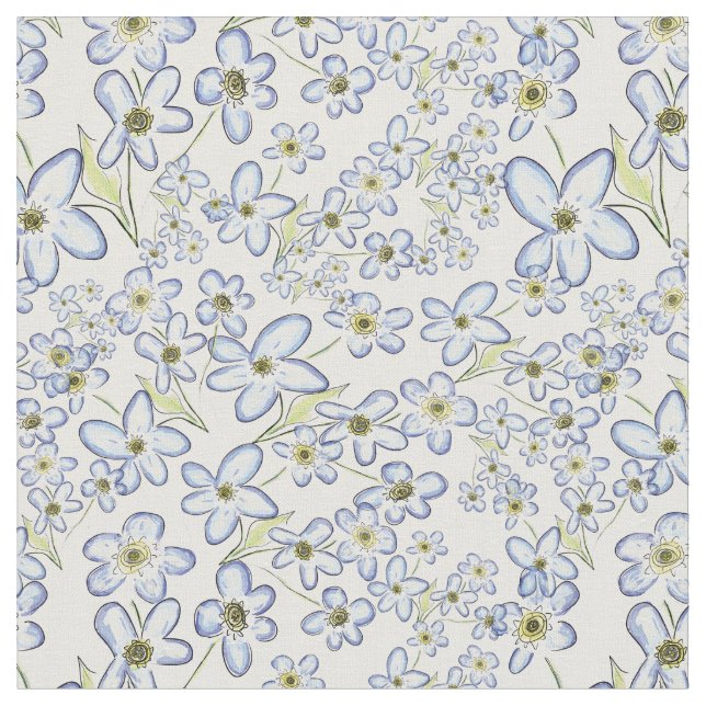Forget-Me-Not Fabric (Close Up)