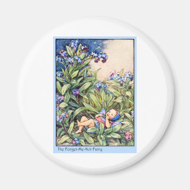 Forget-Me-Not Fairy Magnet (Front)