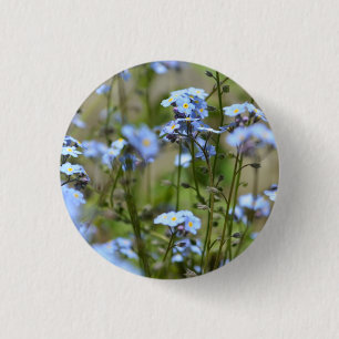 Forget Me Not Floral Button / Badge