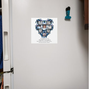 Forget Me Not Floral Heart Eight Photos Magnetic