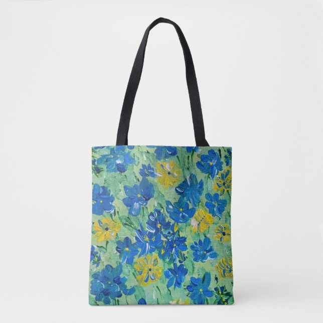 Forget-Me-Not Floral Tote Bag (Front)