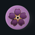 Forget Me Not Flower 6 Cm Round Badge<br><div class="desc">Armenian Artwork</div>