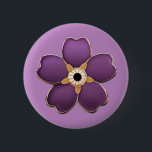 Forget Me Not Flower 6 Cm Round Badge<br><div class="desc">Armenian Artwork</div>