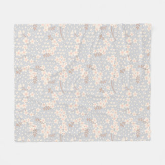 Forget-me-not flower Pattern Fleece Blanket