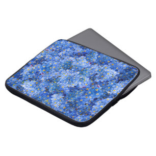 Forget Me Not Flower Pattern Laptop Sleeve