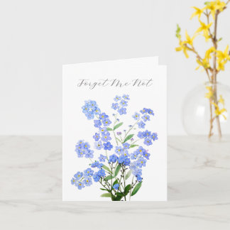 Forget me not flower Thinking Of You Sympathy Card