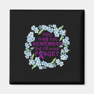 Forget-me-not Flower Wreath Heimer’s Awareness  Magnet