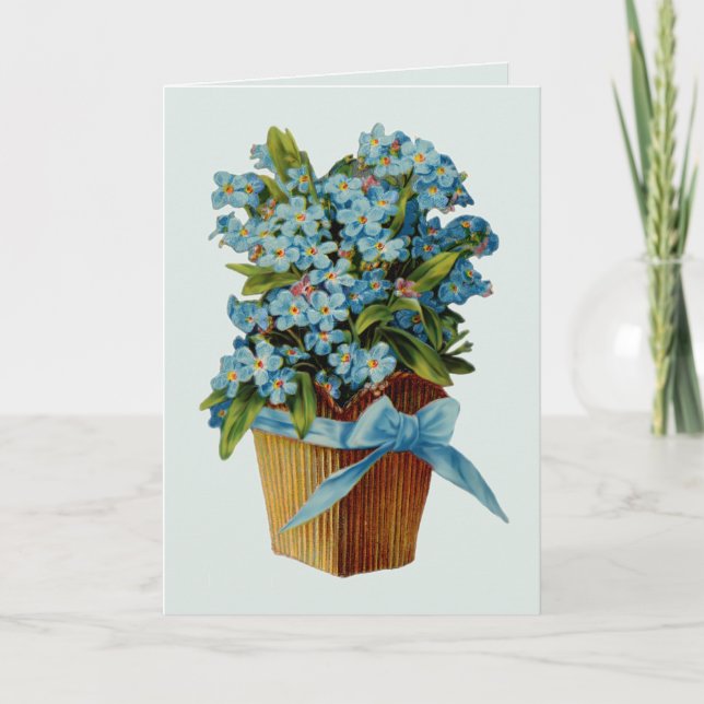 Forget Me Not Flowers Card (Front)