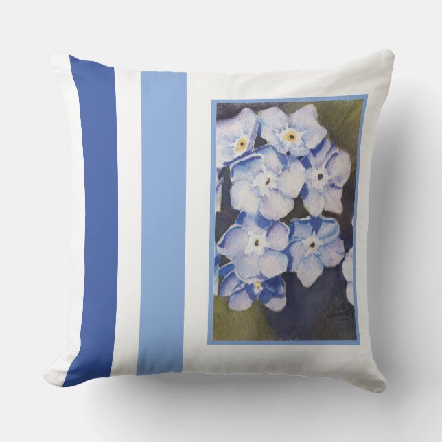 Forget-me-not Flowers Cushion (Front)