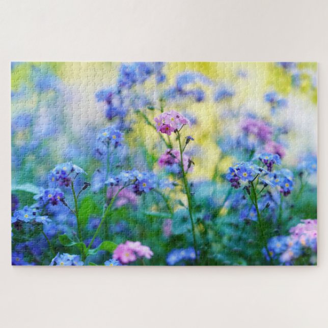 Forget-Me-Not Flowers Jigsaw Puzzle (Horizontal)