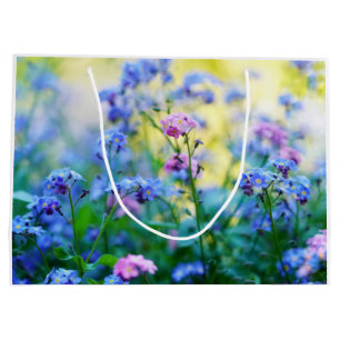 Forget-Me-Not Flowers Large Gift Bag