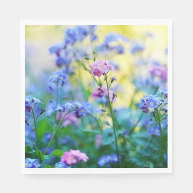 Forget-Me-Not Flowers Napkin (Front)