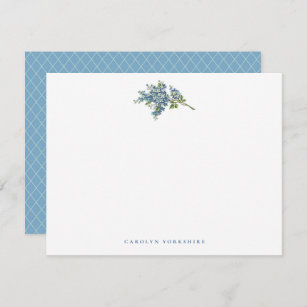 Forget-Me-Not Flowers Personal Stationery Card