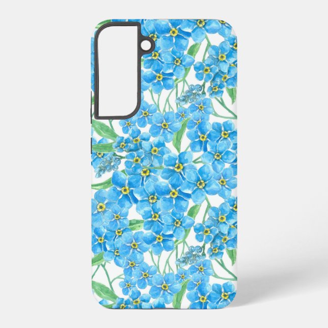 Forget me not flowers samsung galaxy s22+ case (Back)