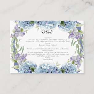 Forget-Me-Not Flowers Watercolor Elegant Enclosure Card